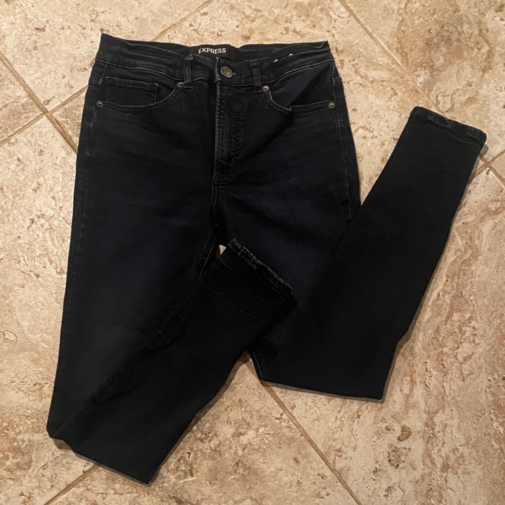 Express Women's Dark Blue Jeans